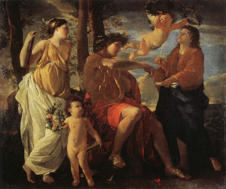 POUSSIN, Nicolas The Inspiration of the Epic Poet